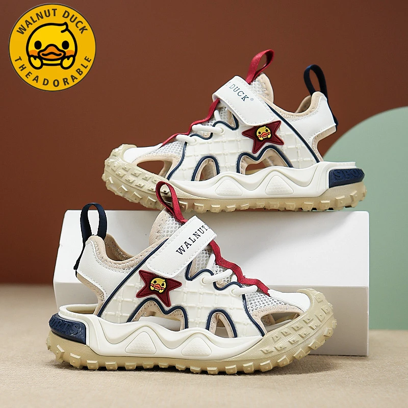 小黄鸭童鞋男童包头凉鞋夏季新款儿童鞋子宝宝鞋小童休闲沙滩鞋