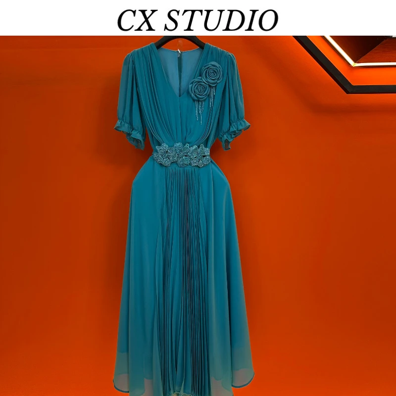 YC编码46 经典收腰轻奢时尚夏季连衣裙（定制女装）TG902