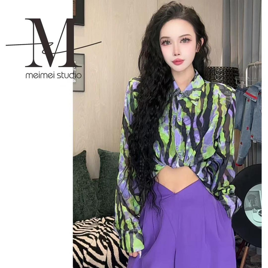 MEIMEI STUDIO【花影摇曳】新款时尚小气质显瘦衬衫479-30272037