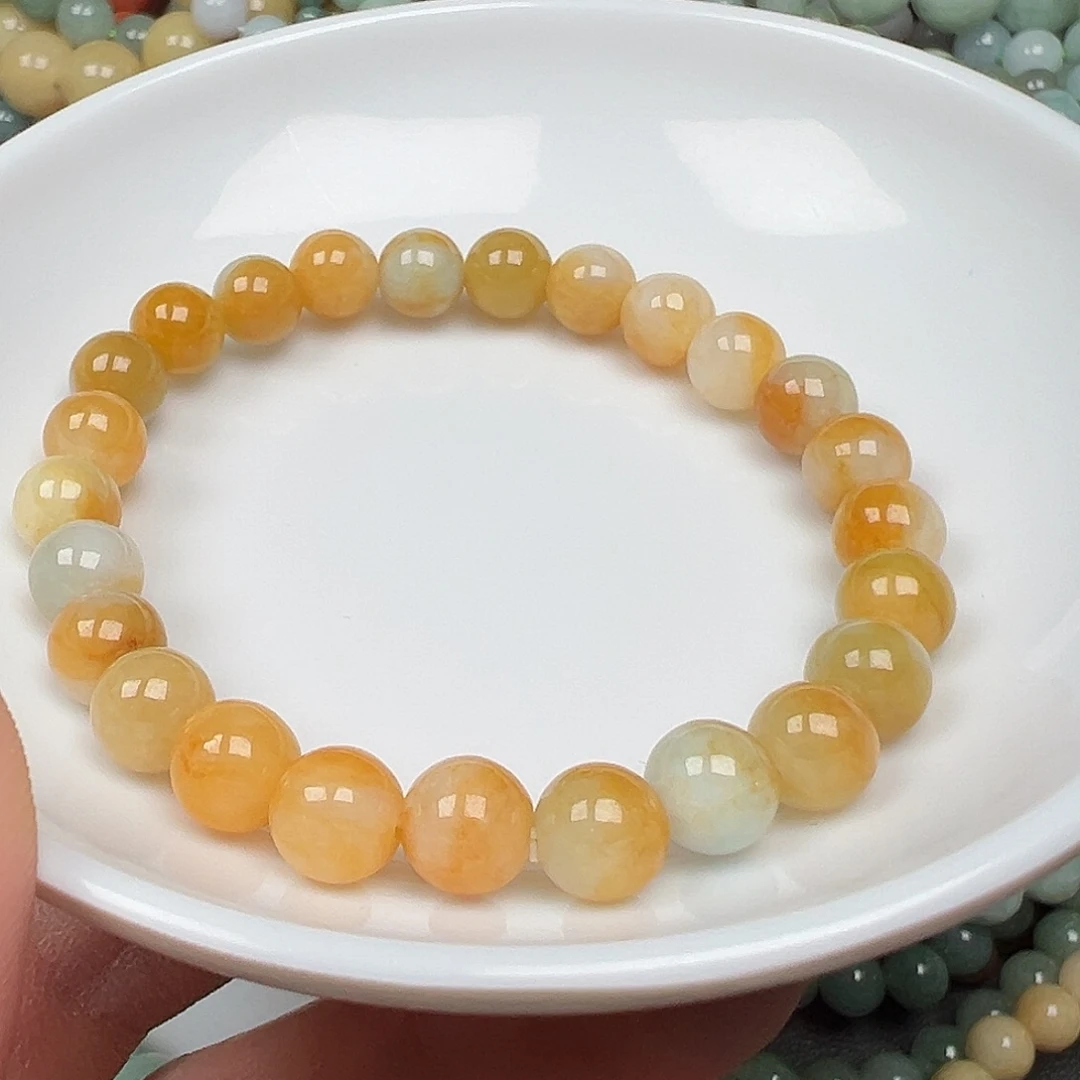 翡翠手链未镶嵌追**族货主老华