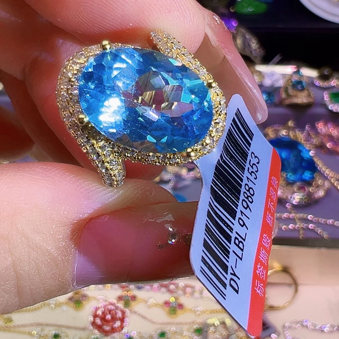 银S925镶嵌托帕托帕石