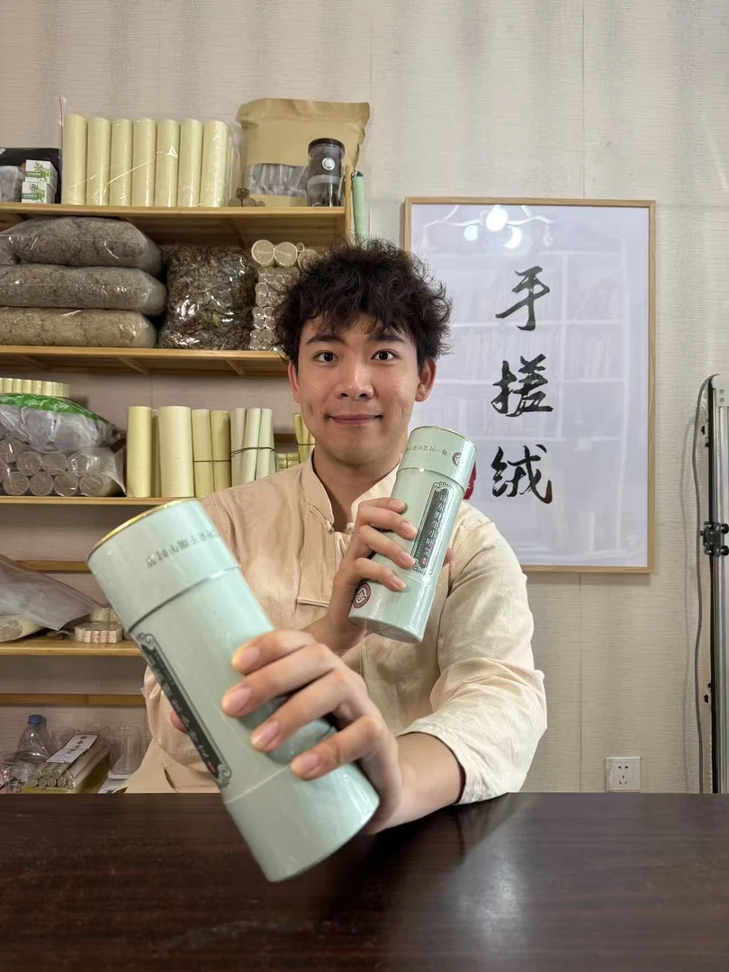 雷火灸7.0*20cm山东三年纯叶手搓绒艾柱，雷火灸艾灸时间久面积大