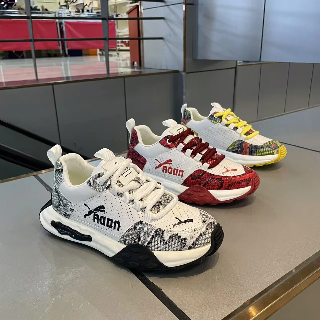 【皮鞋码】新款皮面个性舒适国潮百搭洋气男款潮鞋