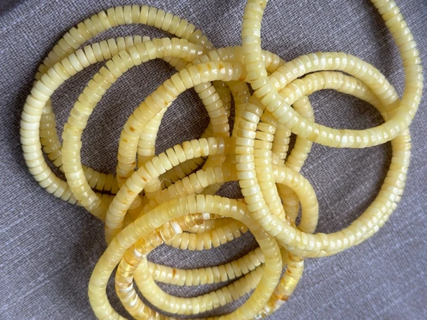 5mm+天然蜜蜡微倒角隔片单圈（多样性发其一）