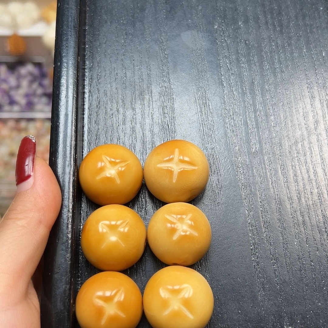手串菩提根/象牙果瑕疵炭烤小x包6颗有裂
