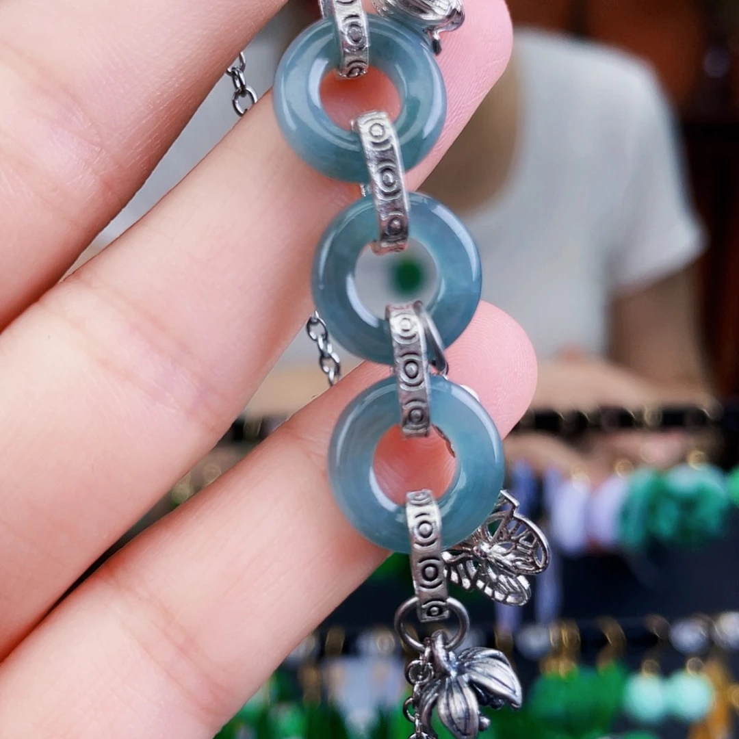 翡翠未镶嵌耳饰饰品