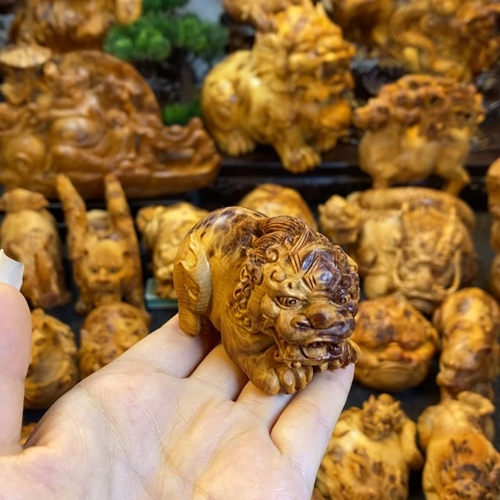 太***博柏木貔貅手把件手把件