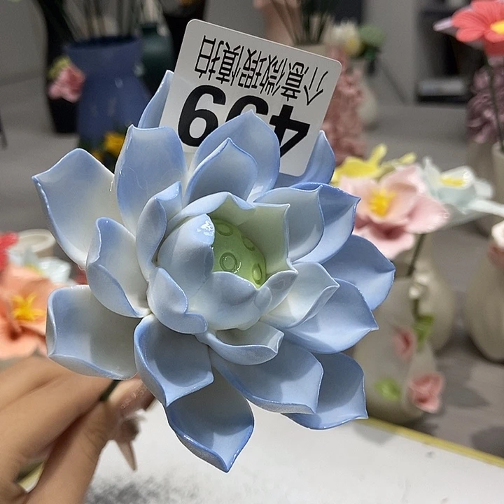 陶瓷纯手工捏花设计