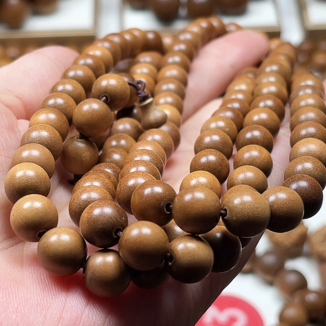 舒***塔檀香木手串/手链老山檀香0.8～108
