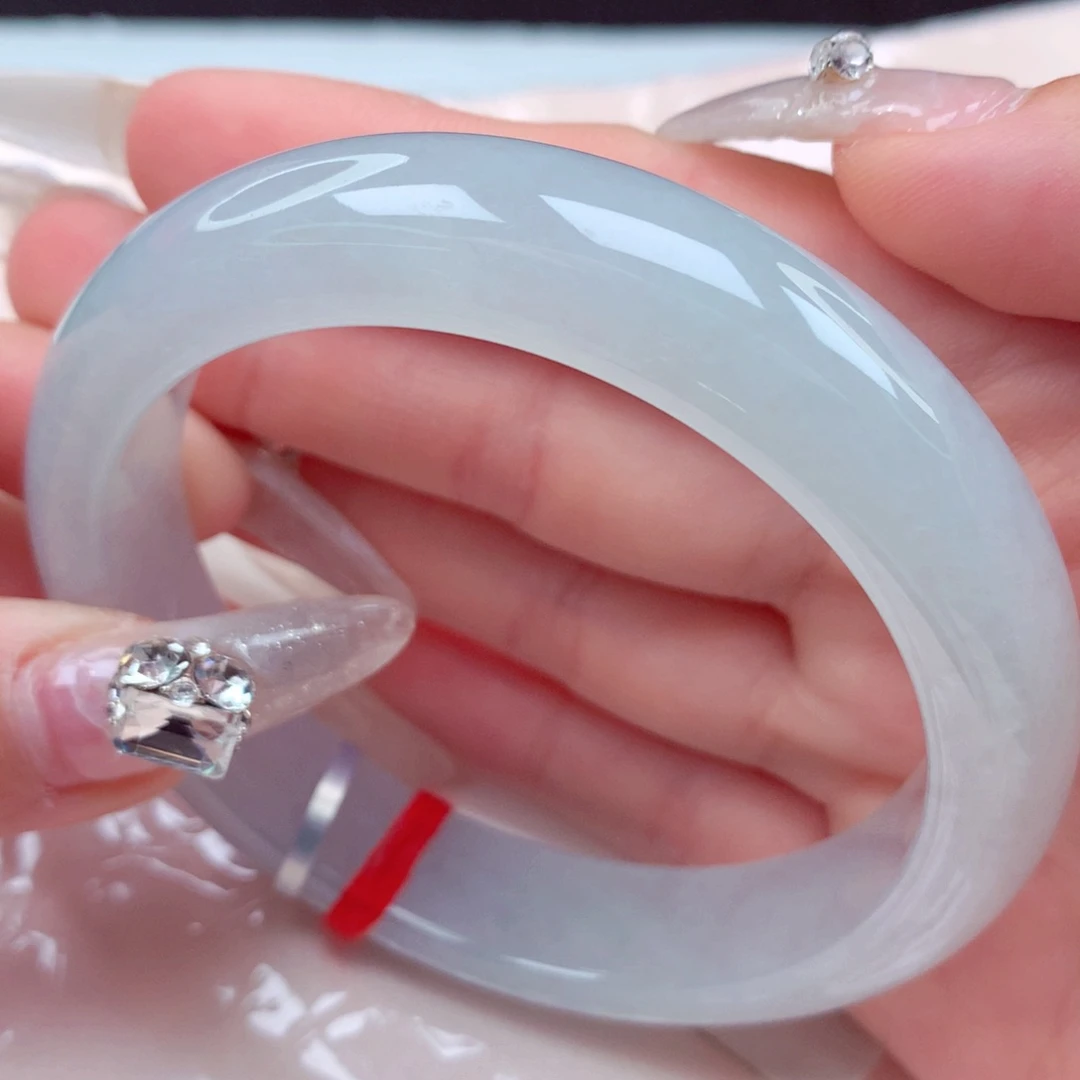 翡翠手镯未镶嵌天然缅甸翡翠A货手镯 25号