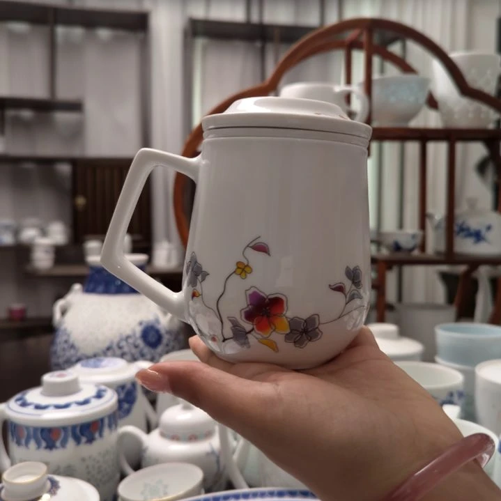 瓷嫣然茶漏杯三件套一套