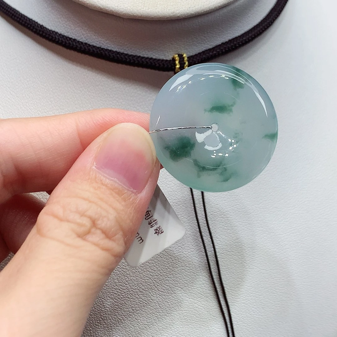 颈饰未镶嵌翡翠编号27，27.3/5.8