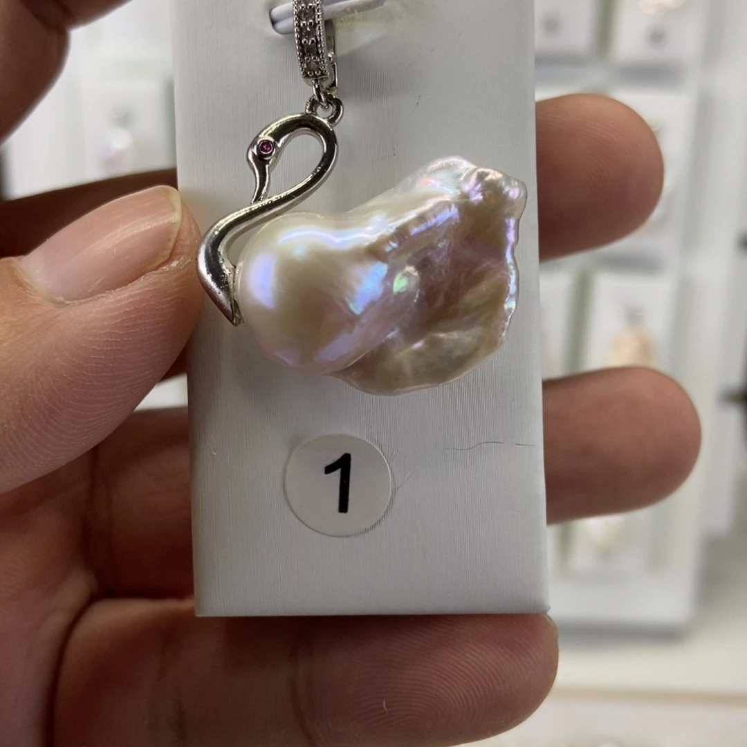 淡水珍珠吊坠(不含链)合金