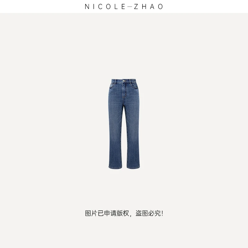 4NKN129【贵姐NICOLE】土耳其进口面料设计师高端定制初恋牛仔裤