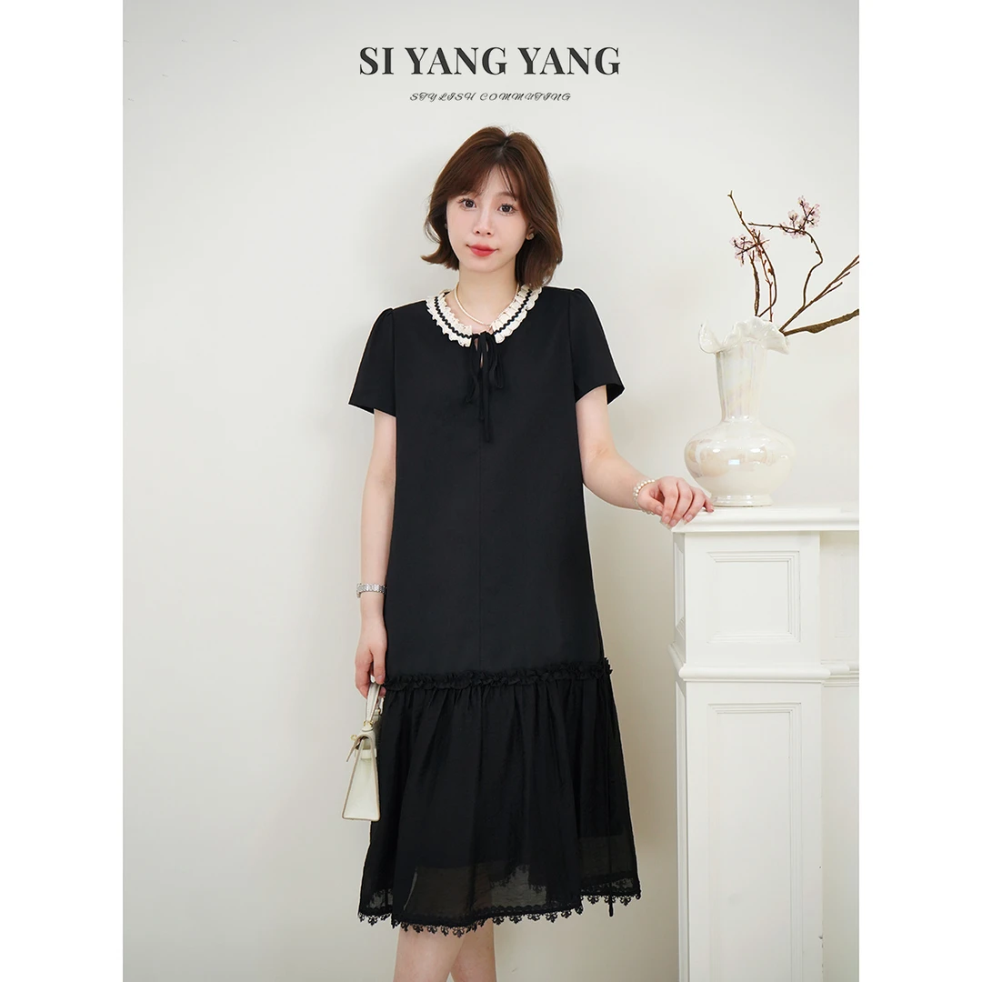 斯洋洋SIYANG柔软舒适清凉透气精致通勤减龄连衣裙LYQ506A018SYY