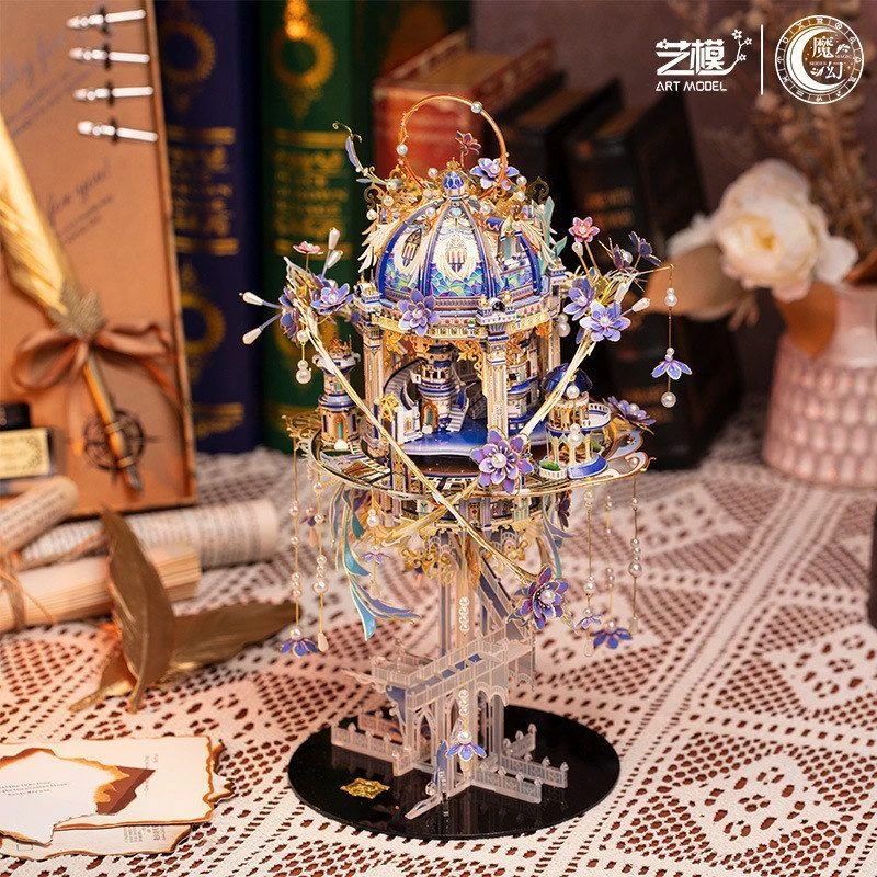 艺模罗密欧与朱丽叶八音乐盒3D立体拼图金属拼装模型diy手工摆件