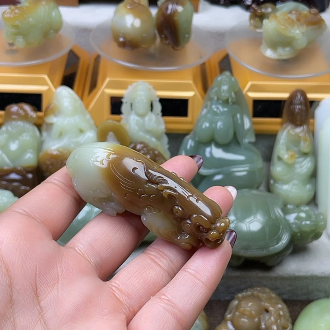 【闪购商品】和田玉把件未镶嵌毛***仰