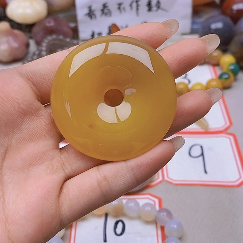 【闪购商品】未镶嵌玛瑙/玉髓珠宝半成品红*