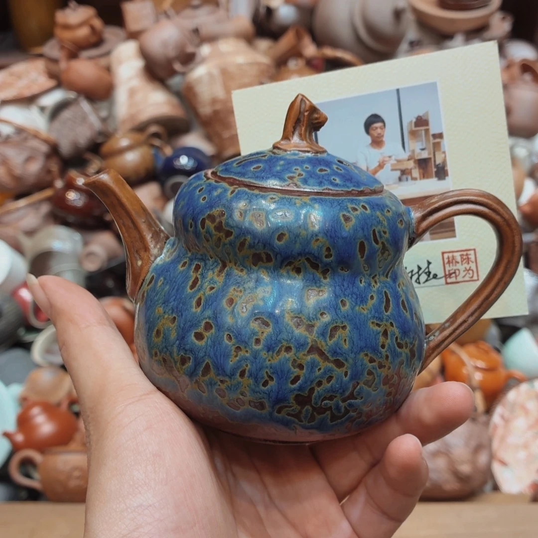 柴烧老原矿高岭土手工茶器皿