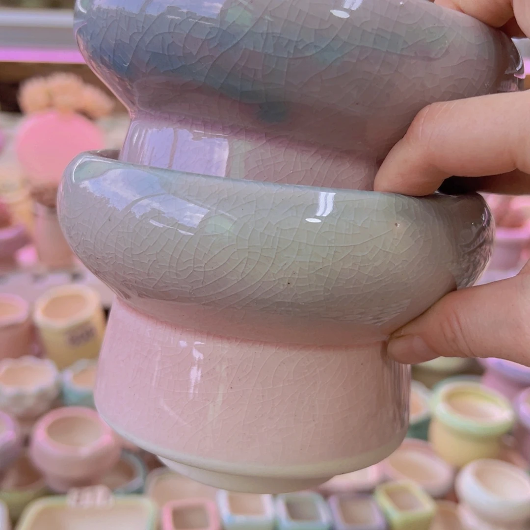 陶瓷花盆当场满12包邮