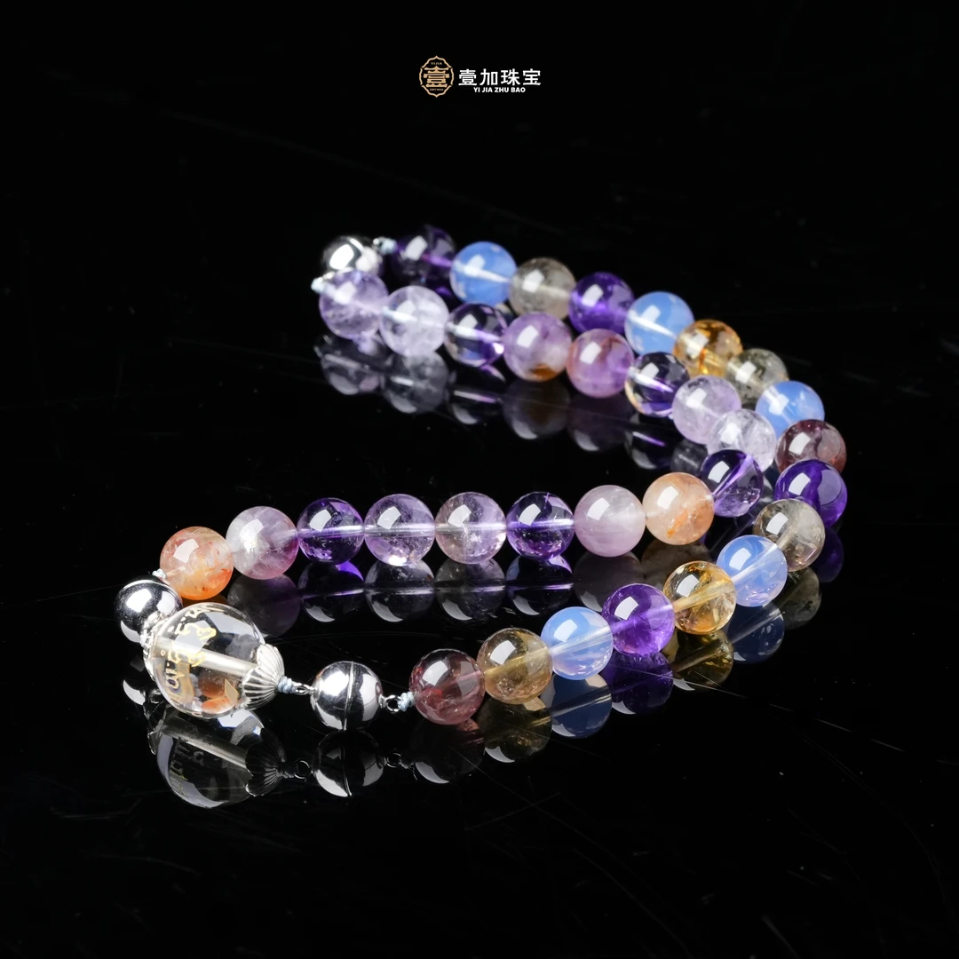 壹加师姐｜手工设计真火聚金链水晶多宝项链多样性发一7828n