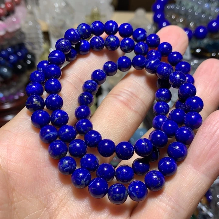 石英石非金属7mm三圈手串