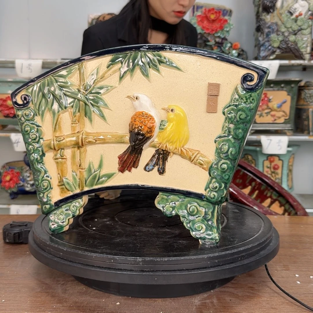 红陶溪*石湾盆350