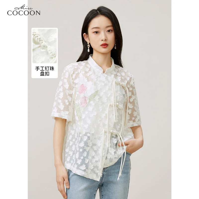 【芊芊专属】missCOCOON温柔风夏装法式轻熟风短外套0140