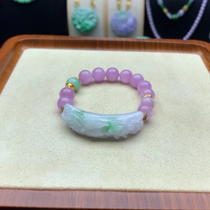 翡翠未镶嵌手链翡翠手牌