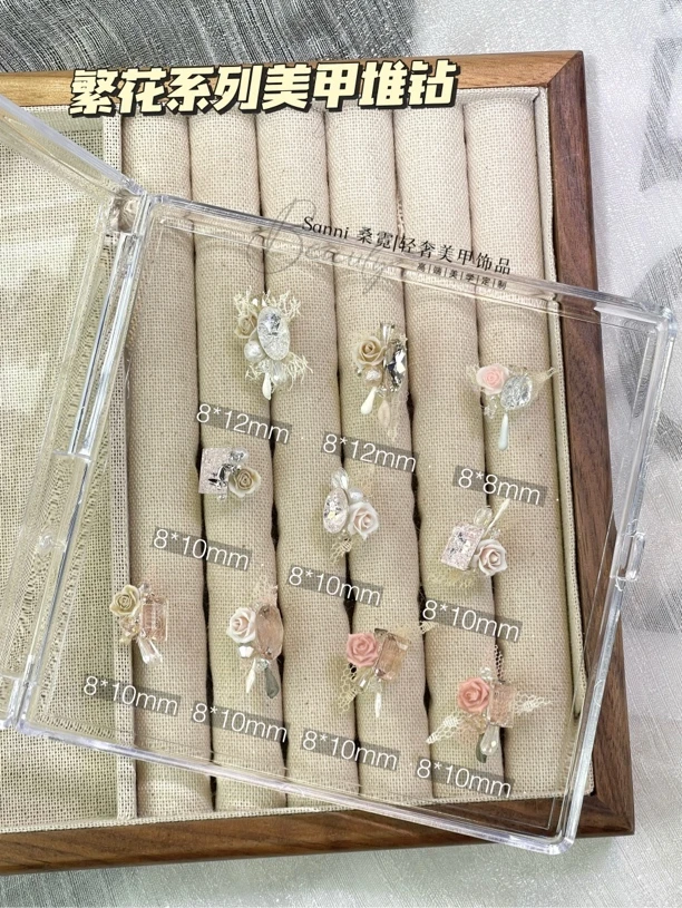 【SN桑霓】纯合金彩色高品质爆闪美甲钻饰品堆钻合金铜镶锆锆石DIY
