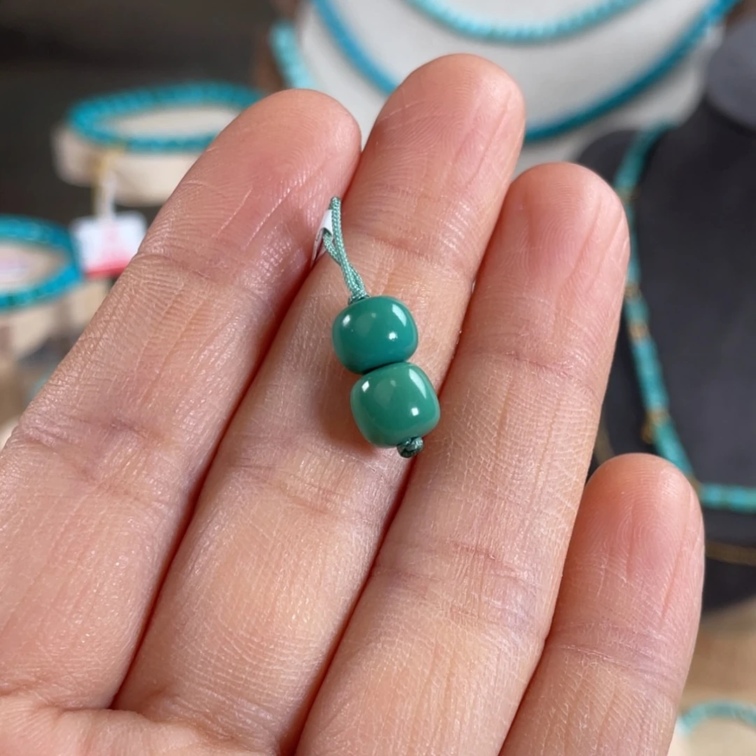 绿松石未镶嵌套链7.5mm