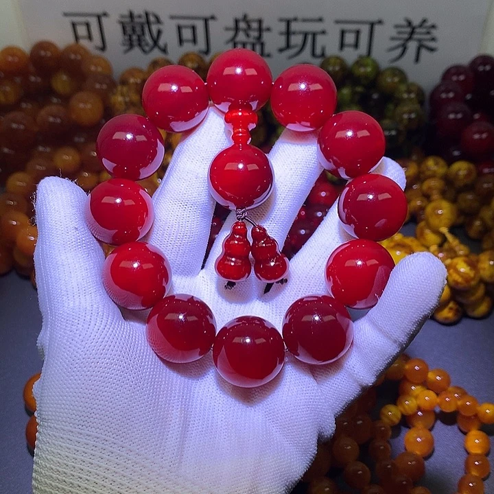 黔***罗松木手串/手链2.1 帝王血龙木高冰透