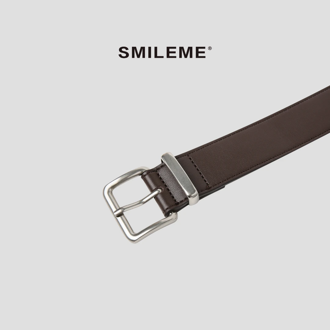 3-SMILEME【摹写擎】韩系简约休闲日常出街皮带R5343001
