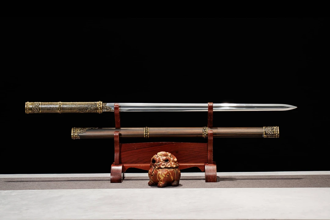 【牙虎-敕灭唐剑】新疆西藏可发龙泉刀剑-高性能锰钢 收藏（未开刃）