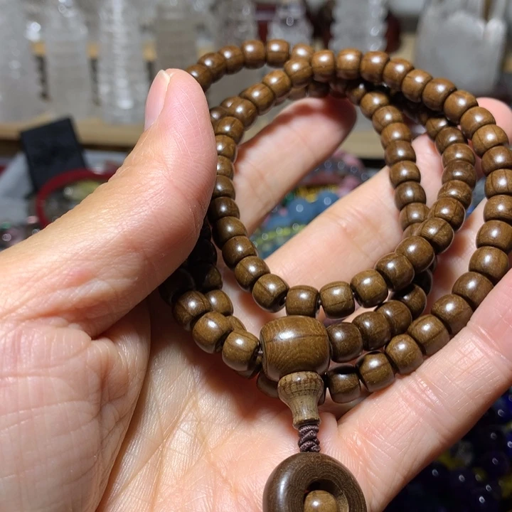 木质纯铜6mm六道木佛珠手链