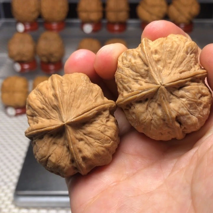 文玩核桃把件5四棱