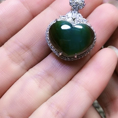 和田玉银S925镶嵌戒指