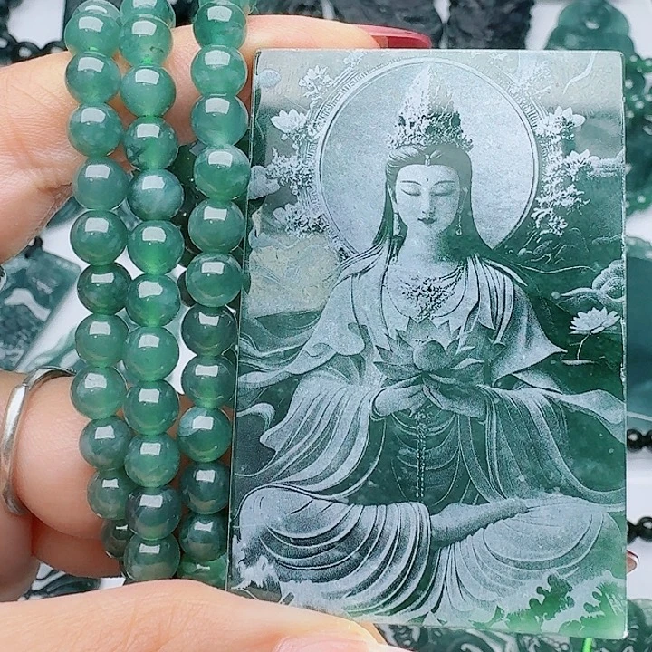 颈饰未镶嵌翡翠多样性发其一