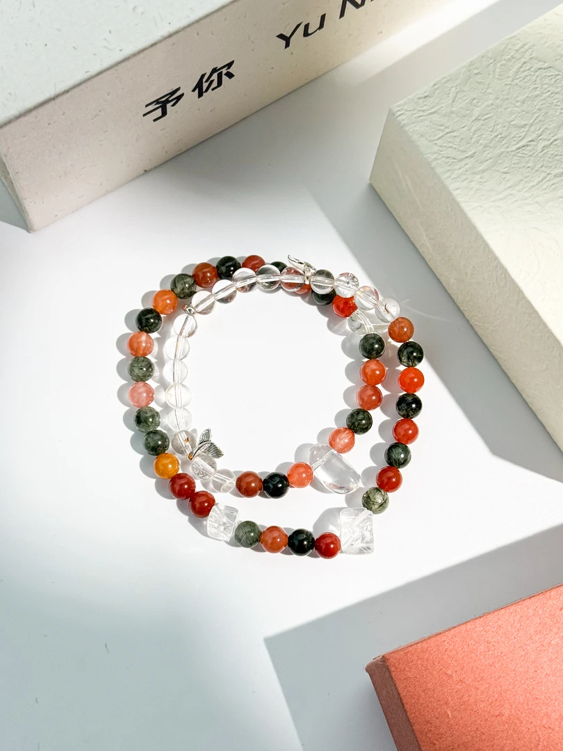 予你 · 【曦月】彩兔毛水晶自然通透手串多样性