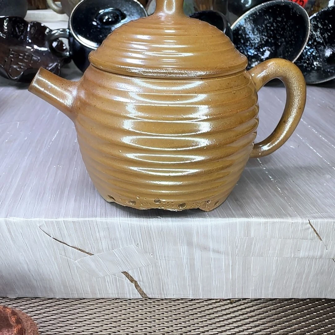 壶建水紫陶柴烧壶