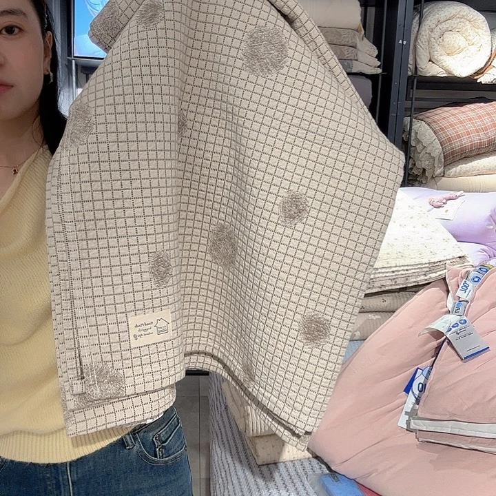 棉貂毛棉花单床盖
