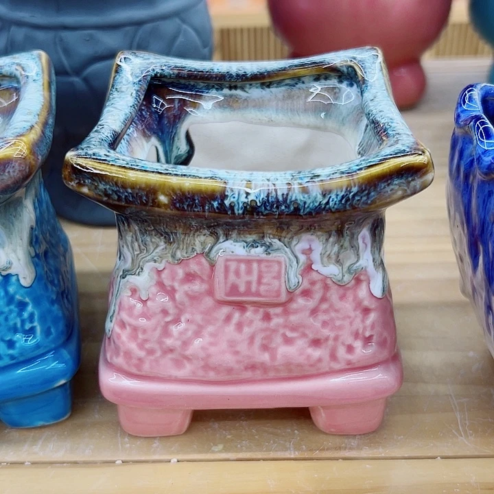 有孔，满10元发货多肉陶瓷花盆