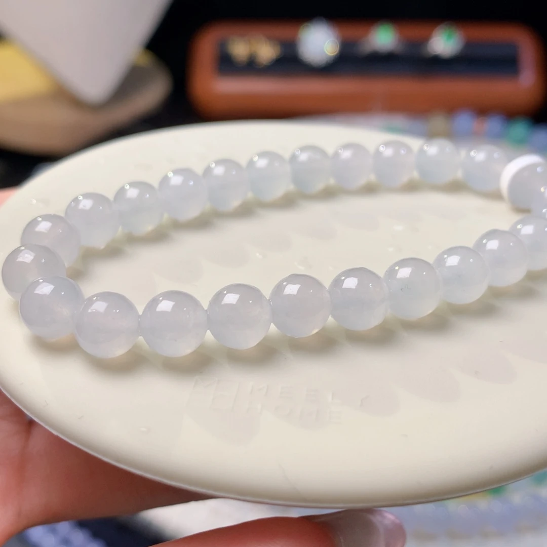 翡翠散珠卡7 白月光 毛货