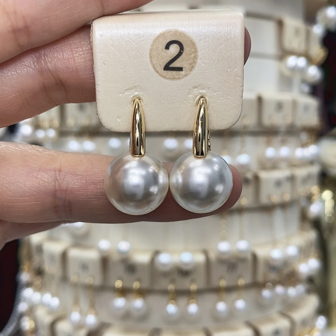 耳饰淡水珍珠银S925镶嵌
