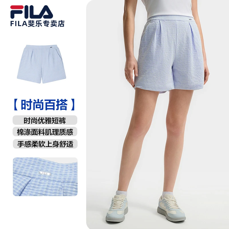 Fila/斐乐早秋穿搭度假感宽松休闲显瘦女士休闲短裤F11W523604F