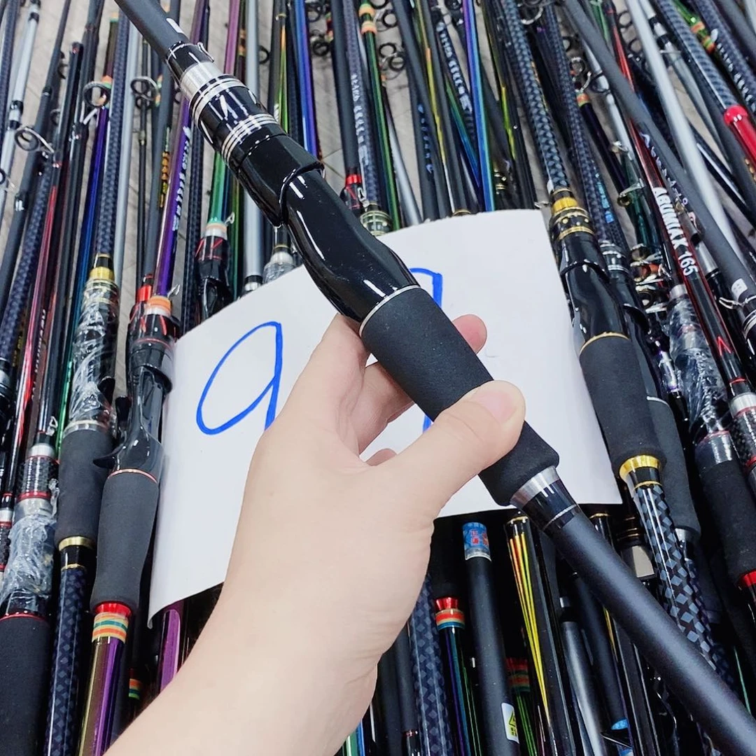 黑银色直柄路亚竿2.1米