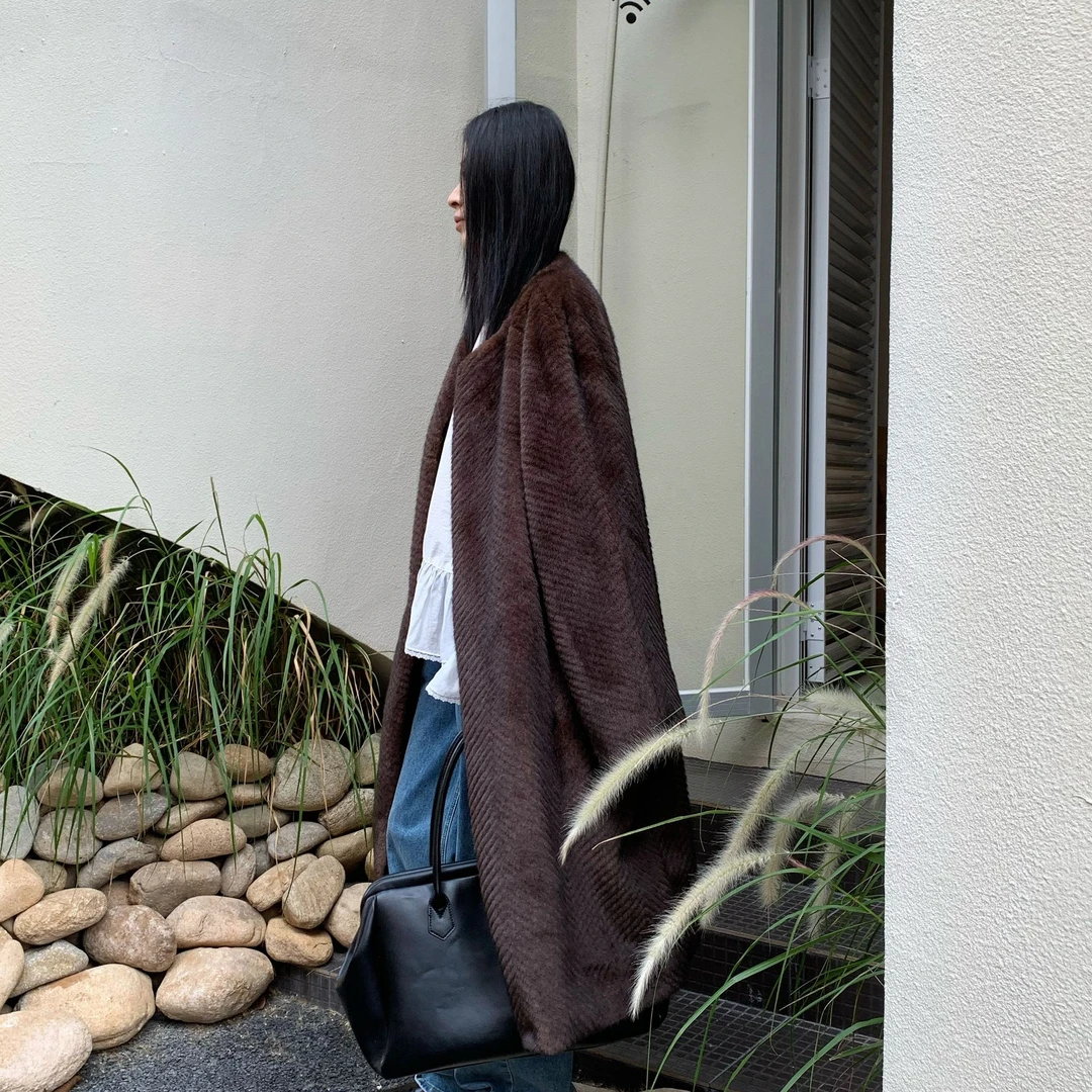 {高高专清}毛毛外套 6C538