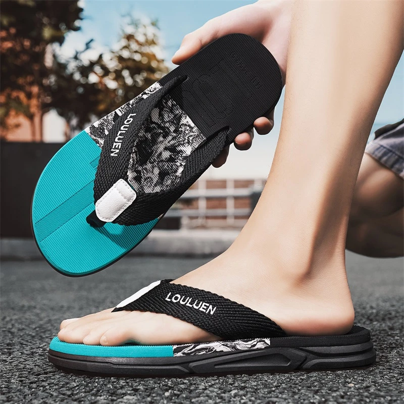 拖鞋男士夏季潮流沙滩人字拖户外软底防滑外穿耐磨夹脚休闲凉拖鞋