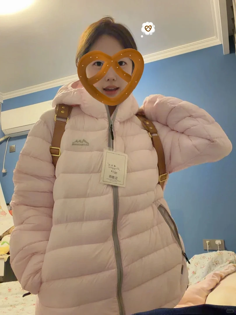 连帽羽绒棉服外套女2025冬季新款轻薄小棉袄韩版宽松时尚保暖棉衣