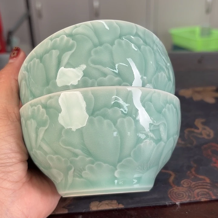 龙泉云间青瓷小米茶器